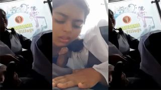 Teen Student Deep Blowjob In School Bus – Sex Kahani Video